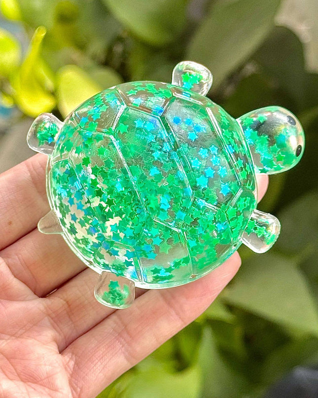 Maltose Glitter cute sea turtle squishy toy-Random Color