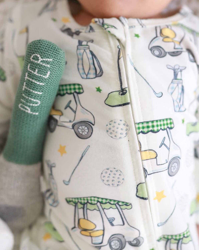 Country Club Cuties Zipper Footie | Blue
