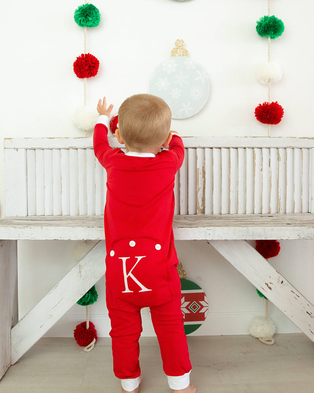 Personalized Kids Faux Flap Christmas PJ's