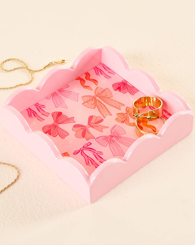 Scallop Trinket Tray - Blushing Bows