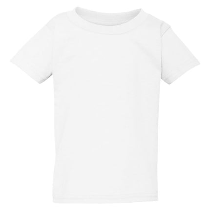 White Gildan toddler t-shirt