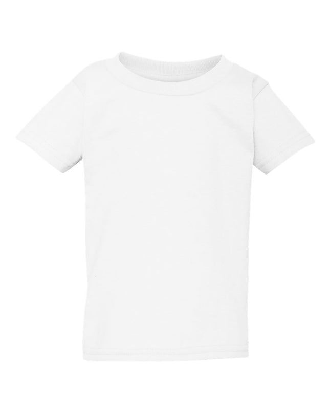 White Gildan toddler t-shirt