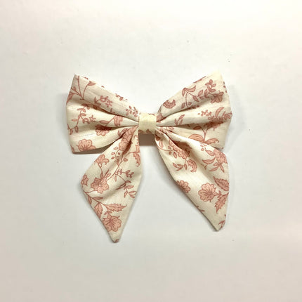 Nora Bow Pink Toile