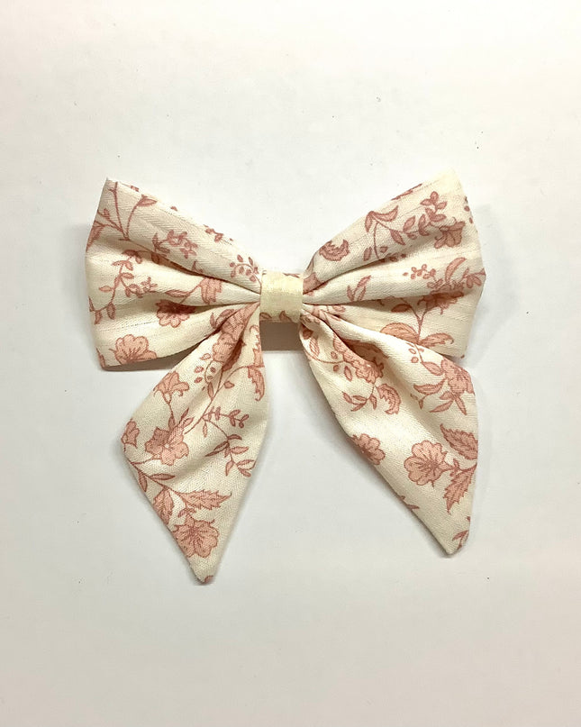 Nora Bow Pink Toile