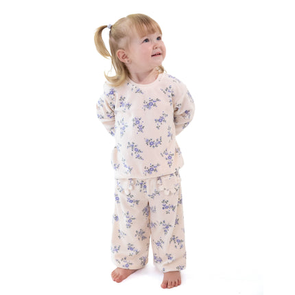 Angel Dear Sweet Hanna Floral Velour Sweatshirt and Pant Set