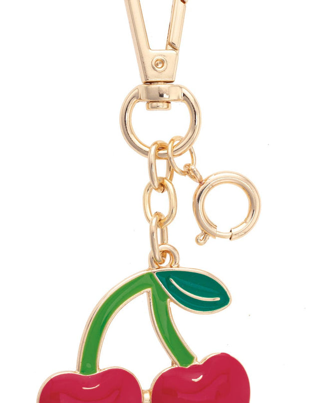Cherries Enamel Bag Charm