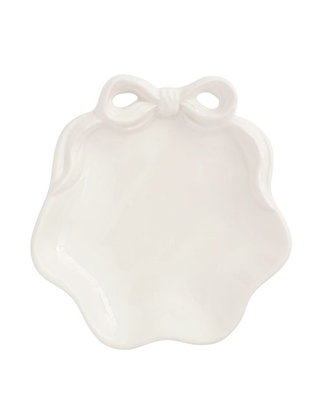 White Bow Ring Dish