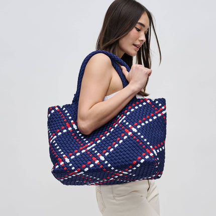 Sky's The Limit - Large Woven Neoprene Tote-Olive Color