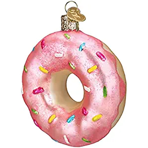 Pink Sprinkles Donut Ornament