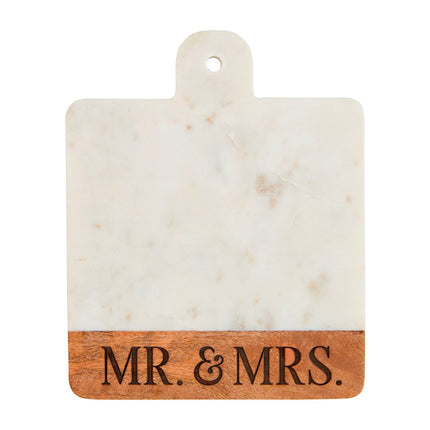 Mud Pie Mr. & Mrs. Marble Board
