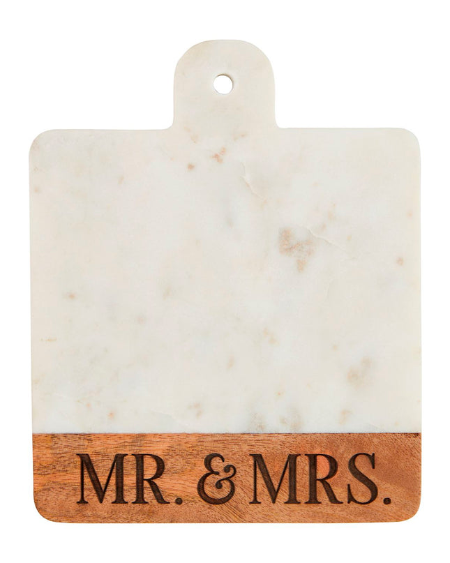 Mud Pie Mr. & Mrs. Marble Board