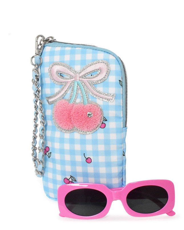 Cherry Wristlet Case and Sunglasses