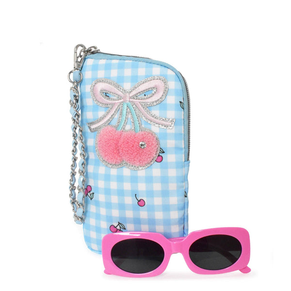 Cherry Wristlet Case and Sunglasses