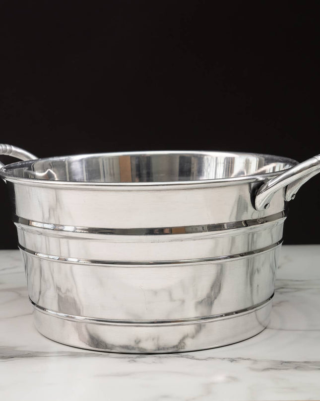 Personalized Sleek Aluminum Beverage Tub with Handles