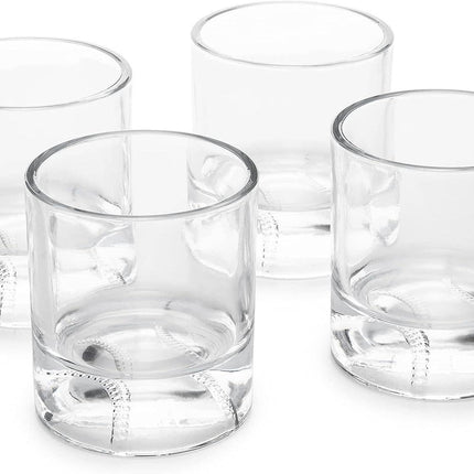 Baseball Whiskey Glasses - Set of 4