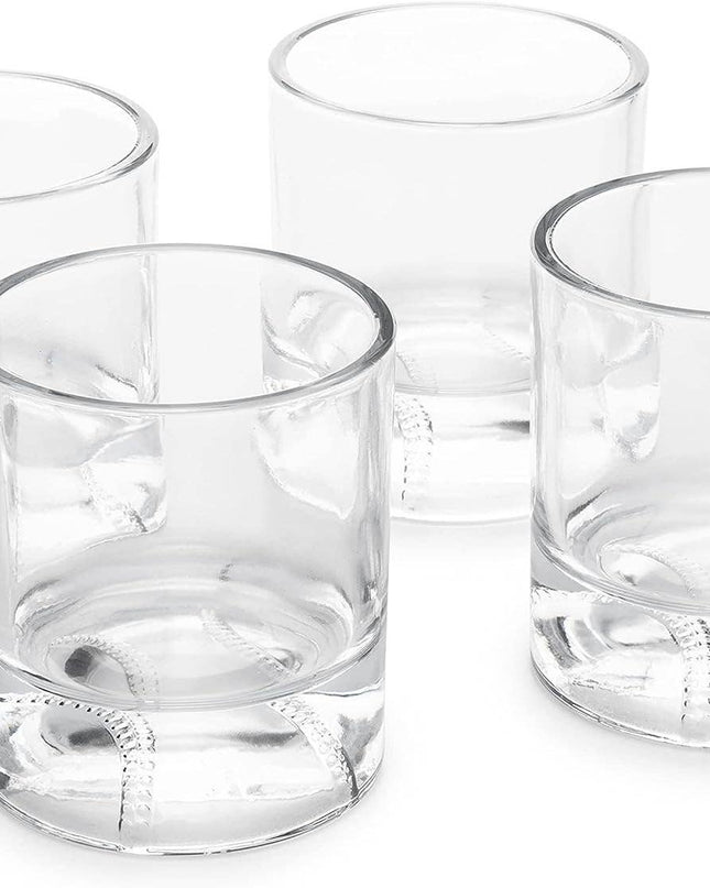 Baseball Whiskey Glasses - Set of 4