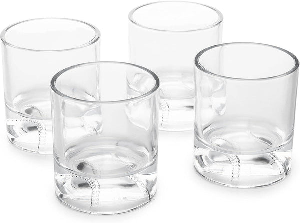Baseball Whiskey Glasses - Set of 4