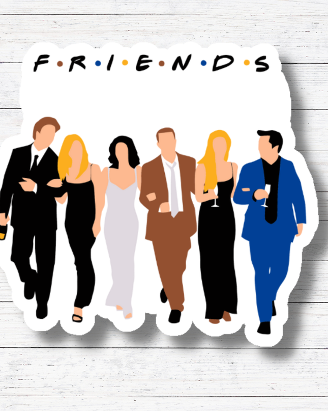 Friends Group Sticker/Magnet- Friends: Glossy vinyl