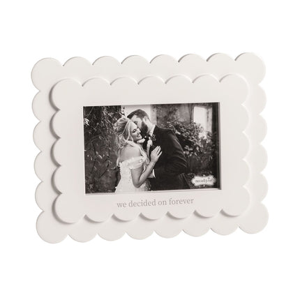 Decided On Forever Scallop Wood Frame