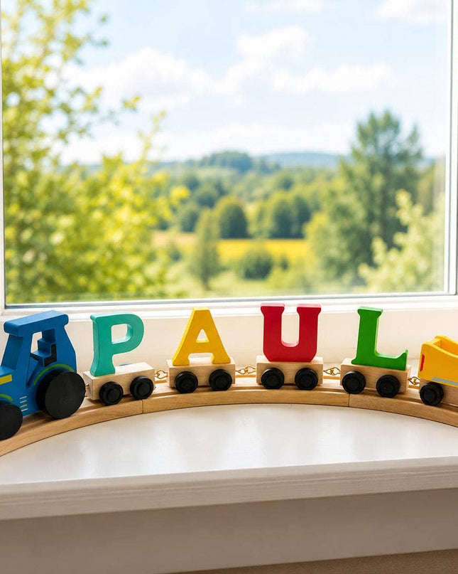Wooden Name Train Piece – Choose Your Style