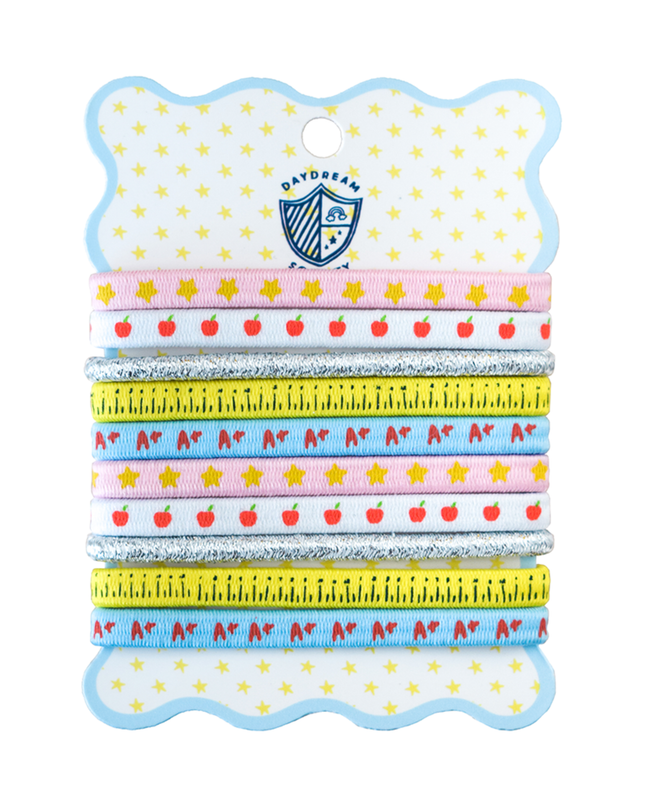 Smarty Pants Printed Pack of 10 Hair Tie Set