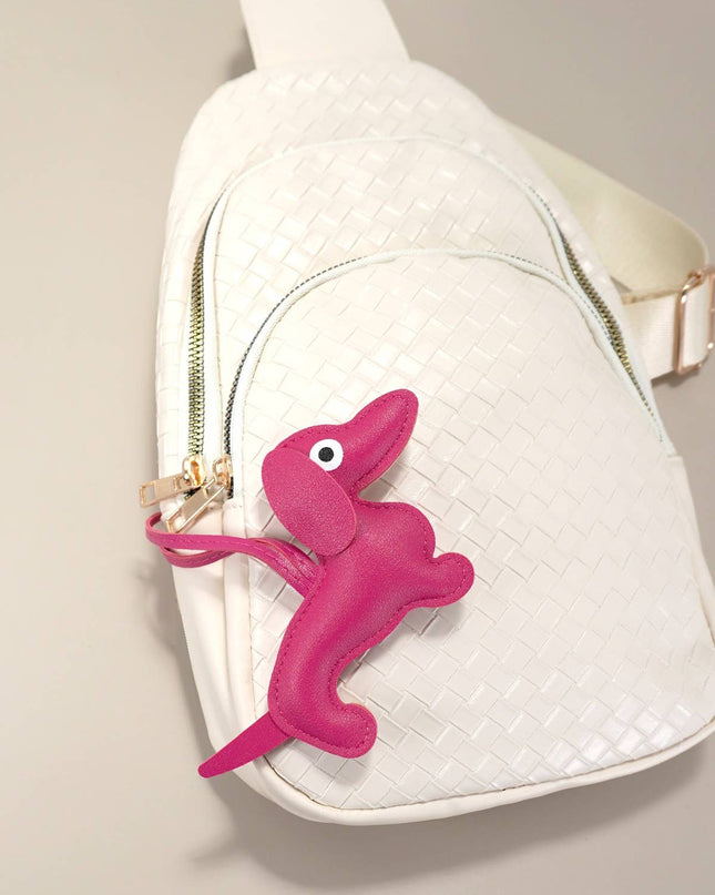 TRENDING VEGAN LEATHER DOG BAG CHARM KEYCHAINS | 40KC112
