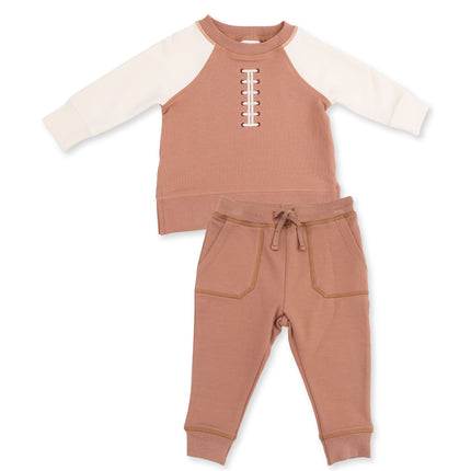Football Laces Raglan Sweatshirt and Jogger Set