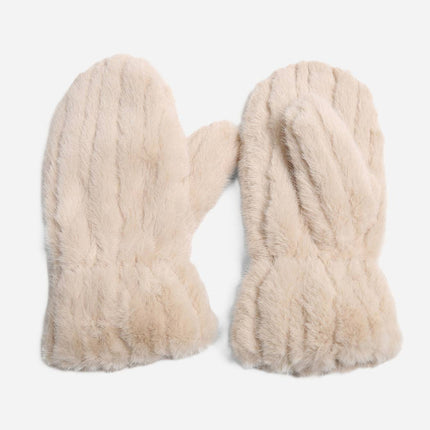 Faux Fur Mittens