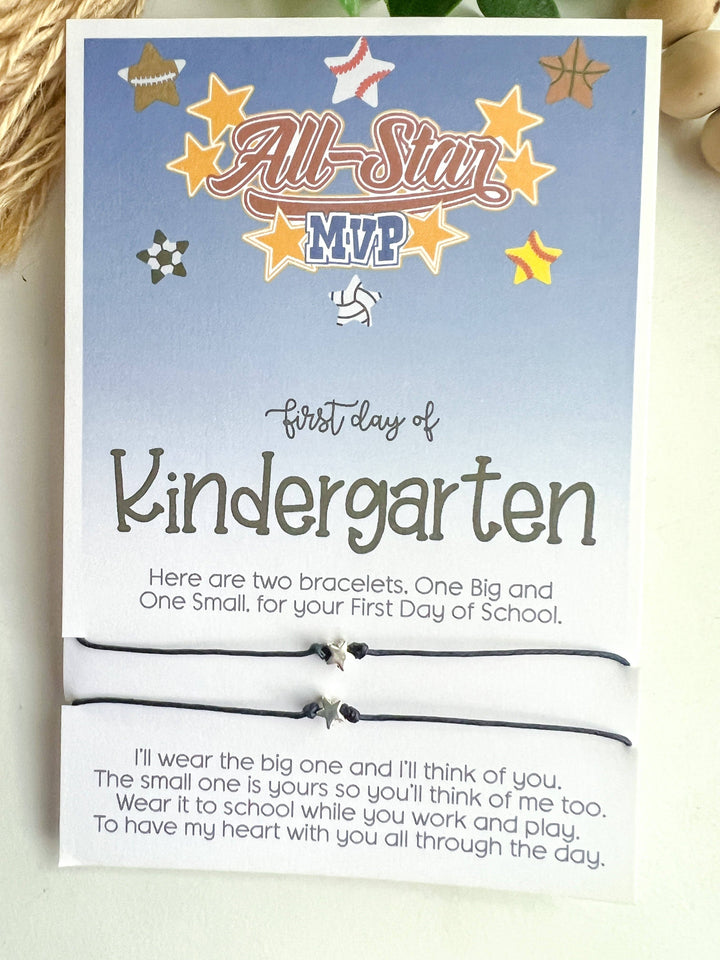 Kindergarten Back to School Wish Bracelet Star Mommy & Me