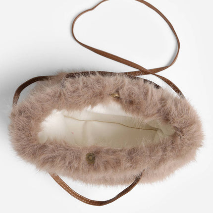 Faux Fur Mini Handbag