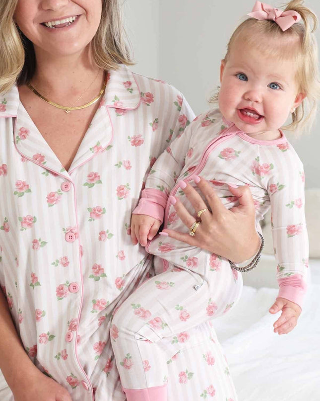 Rosy & Cozy Convertible Zip Romper