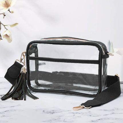 Personalized Game Day Clear Crossbody Bag
