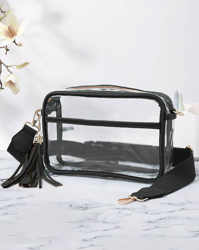 Personalized Game Day Clear Crossbody Bag