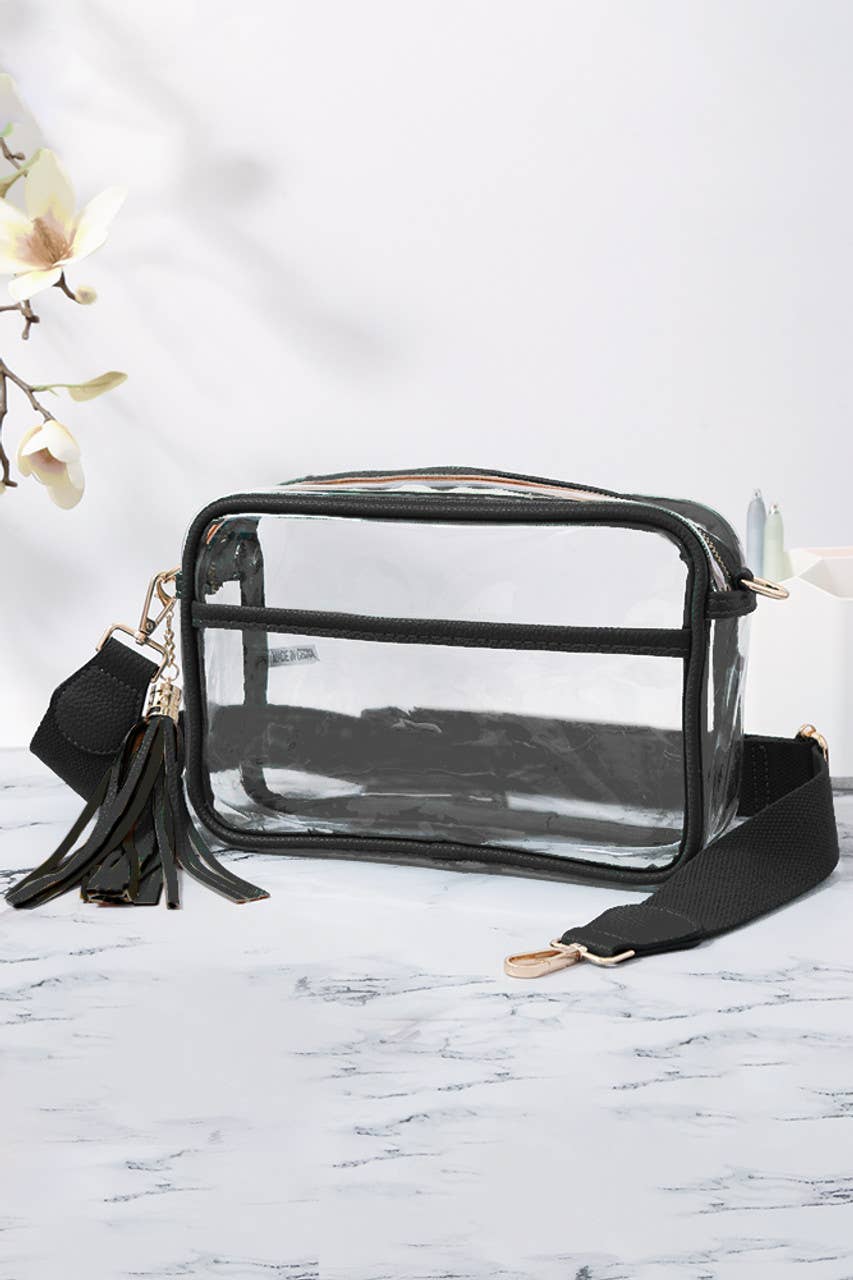 Personalized Game Day Clear Crossbody Bag