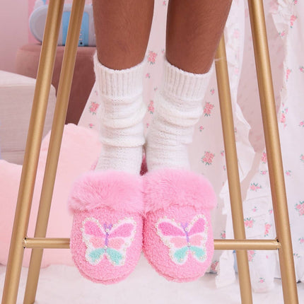 Pink Butterfly Slippers