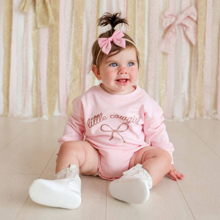 Little Cowgirl Western Long Sleeve Romper - Baby Clothing