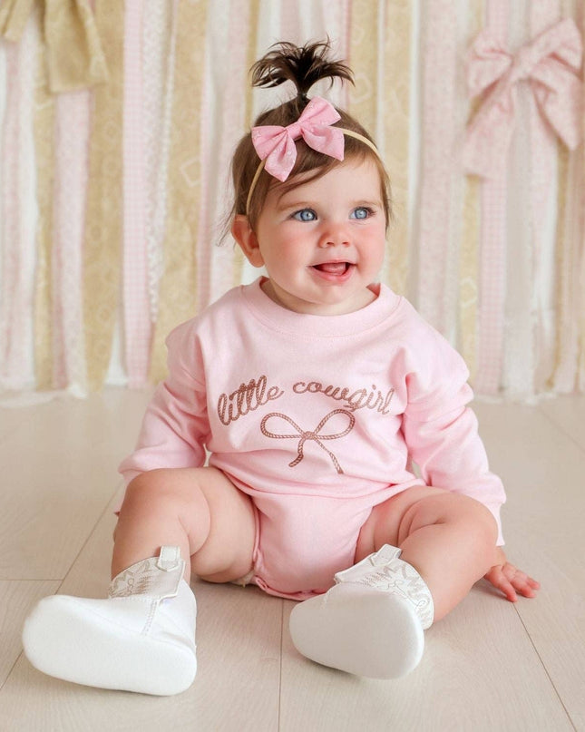 Pink Bandana Western Bow Baby Headband - Hair Accessories