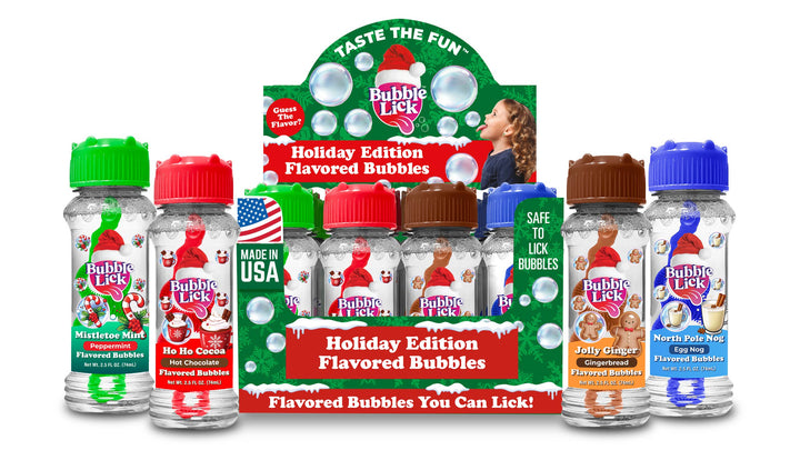 BubbleLick Holiday Edition Flavored Bubbles