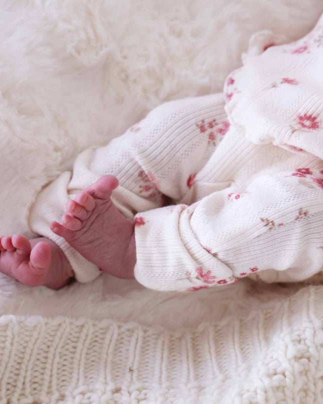 2pc Pointelle Crossover Top & Bottom | Precious Posies