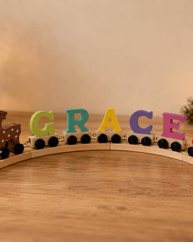 Wooden Name Train Piece – Choose Your Style