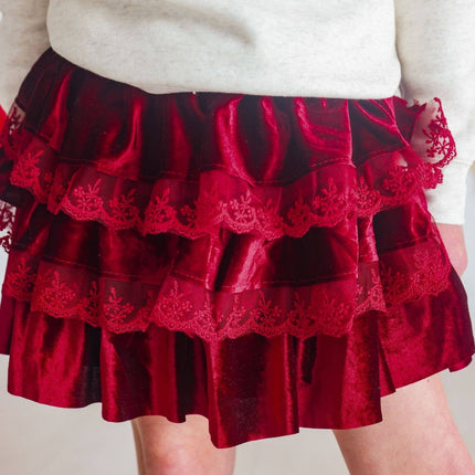 Red velet Christmas Skirt