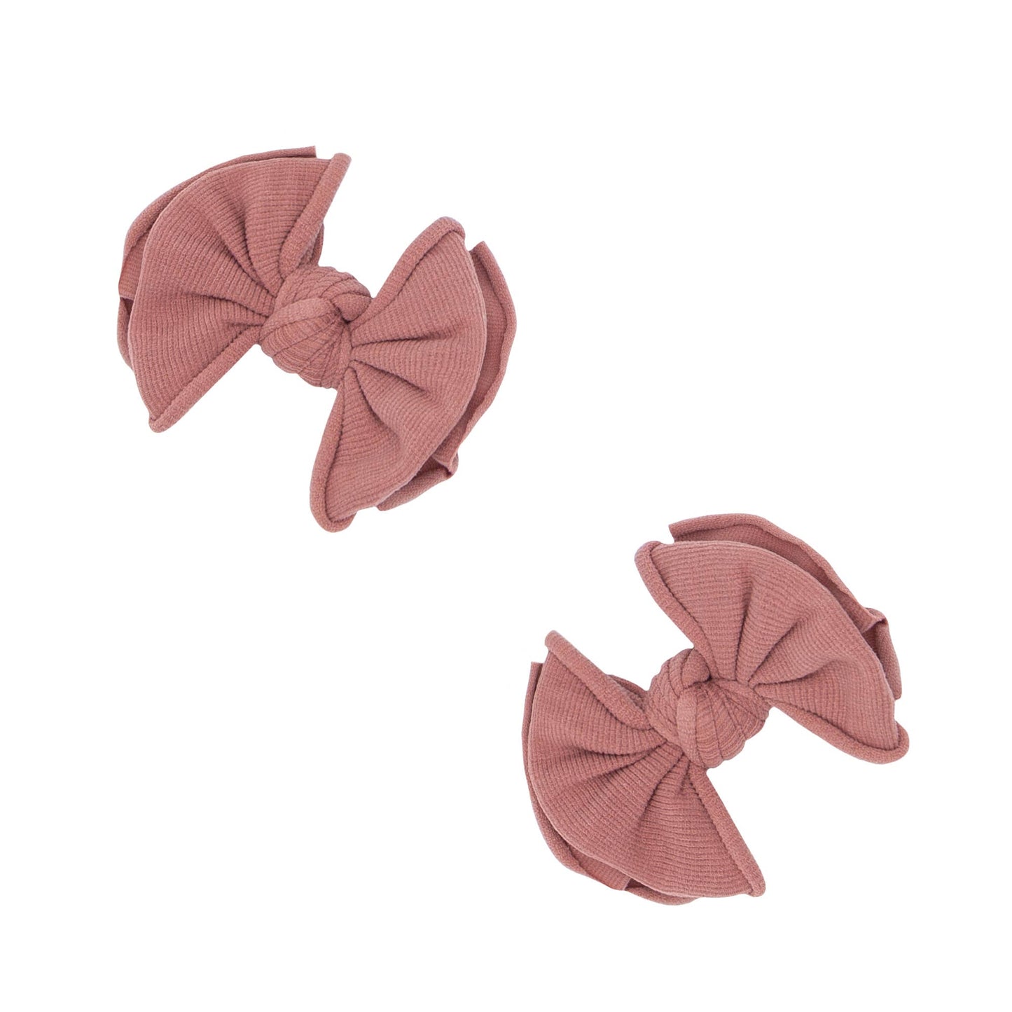 Baby Clips Softy Nylon Bow Hair Clips - 2 Pack