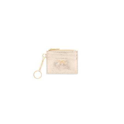 Shiraleah Bow Card Case/Key Ring - Gold