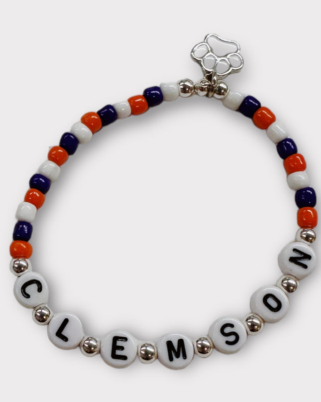 Personalized College Beaded Bracelets
