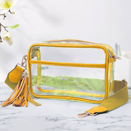 Personalized Game Day Clear Crossbody Bag