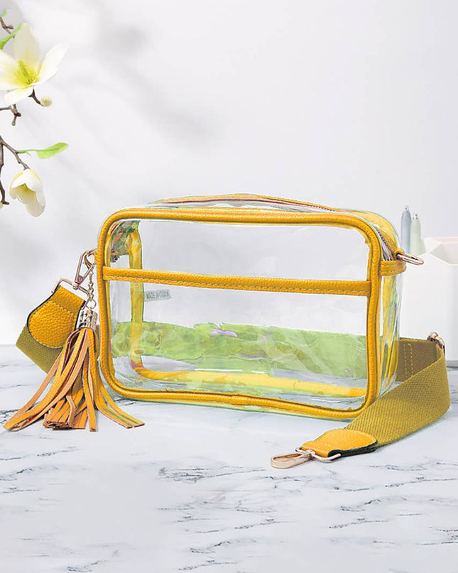 Personalized Game Day Clear Crossbody Bag