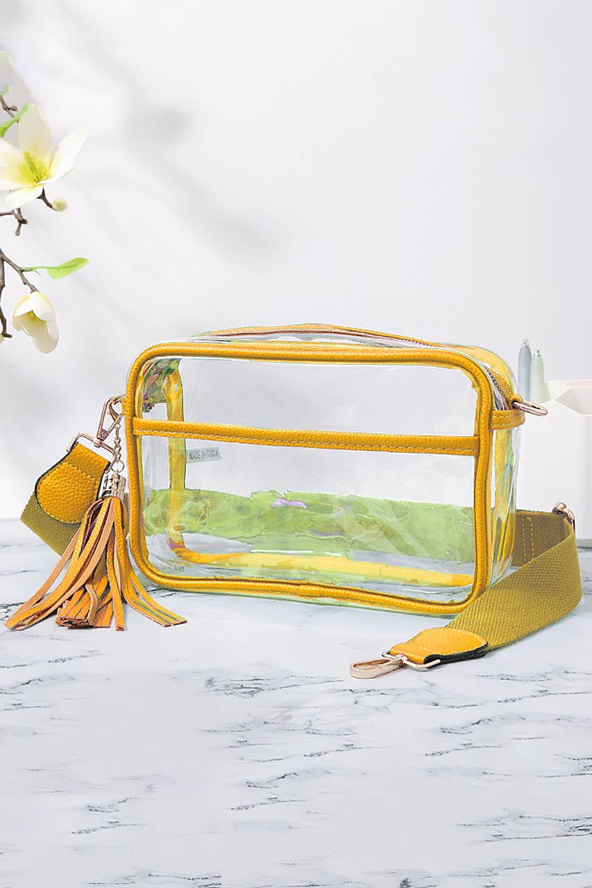 Personalized Game Day Clear Crossbody Bag