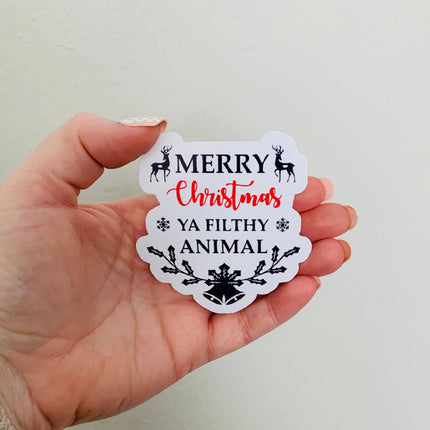 Filthy Animal- Home Alone Sticker/Magnet: Matte vinyl
