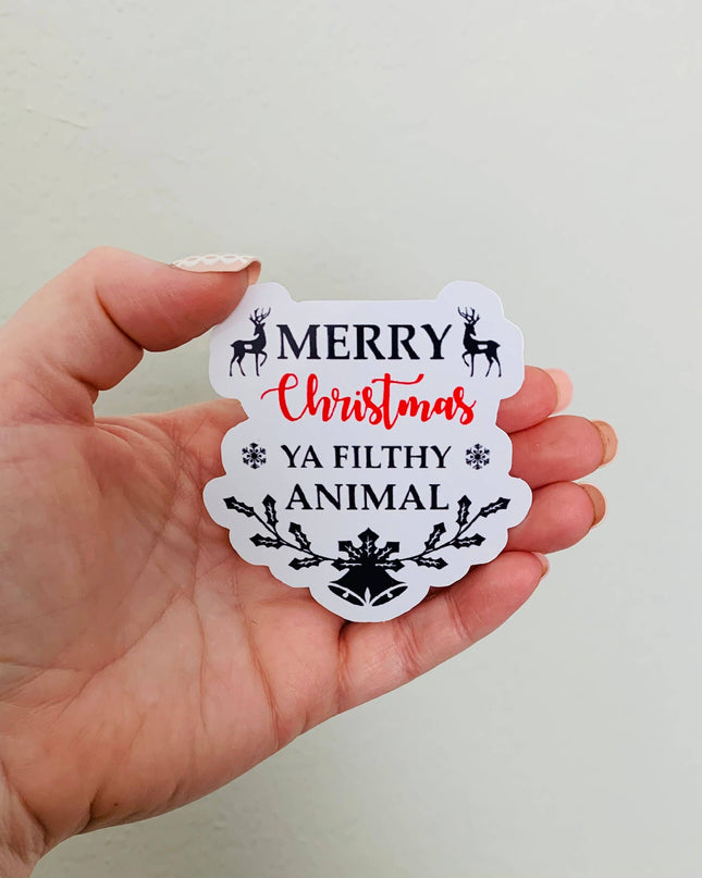 Filthy Animal- Home Alone Sticker/Magnet: Matte vinyl