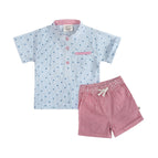Ditsy Blue Heart / 18-24M
